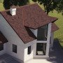 Бітумна черепиця Акваізол  Акцент червона Еко 