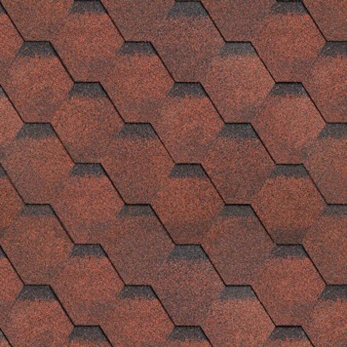 Бітумна черепиця СОТА червона