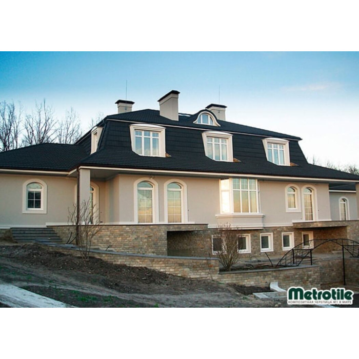 Композитна черепиця Metrotile Bond coal black