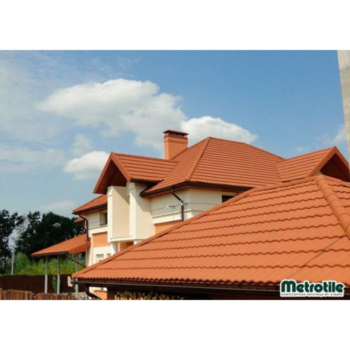 Композитна черепиця Metrotile Bond terracotta