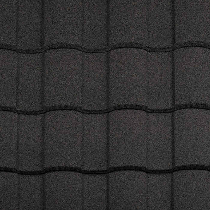 Композитна черепиця Metrotile Roman coal black
