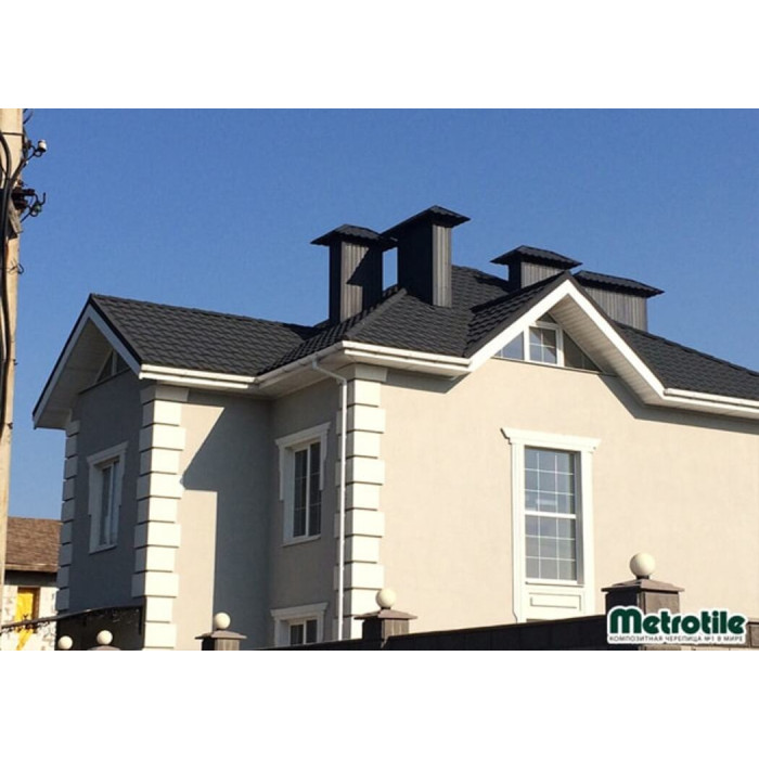 Композитна черепиця Metrotile Roman graphite