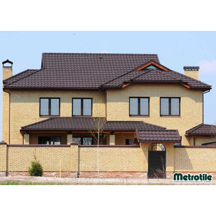 Композитна черепиця Metrotile Roman walnut