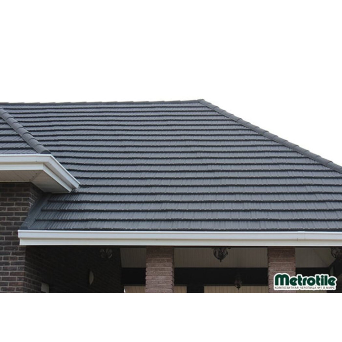 Композитна черепиця Metrotile Wood coal black
