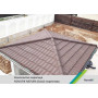Композитна черепиця Novatik Natura Classic Brown earth