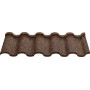 Композитна черепиця Novatik Natura Roman Brown earth