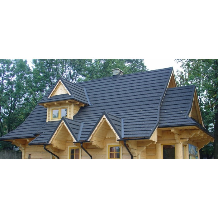 Композитна черепиця Queentile Shake black