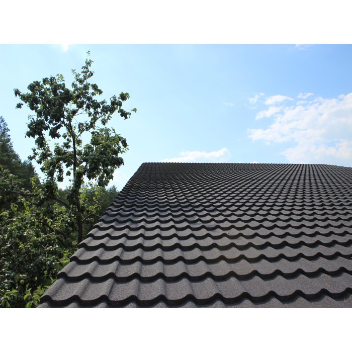 Композитна черепиця Queentile Standard black
