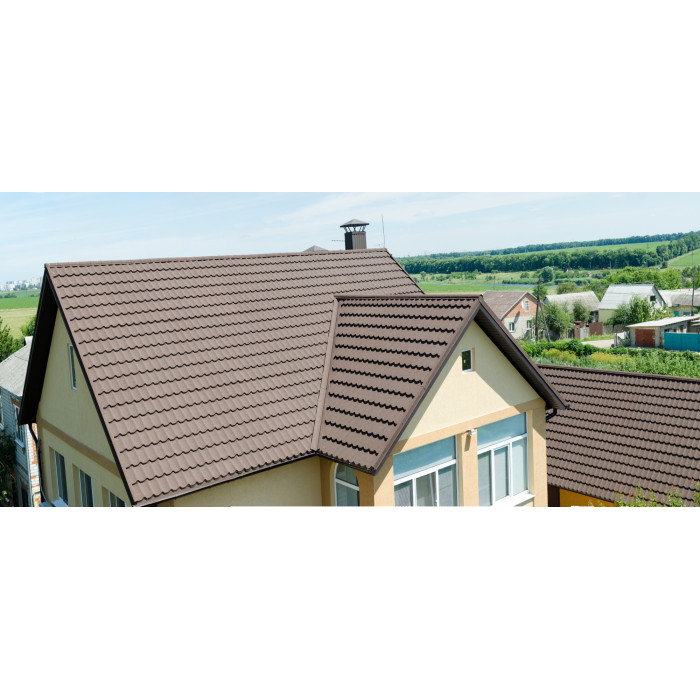 Композитна черепиця Queentile Standard brown