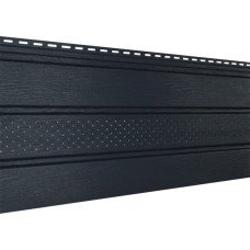Софіт графітовий з центральною перфорацією Rainway